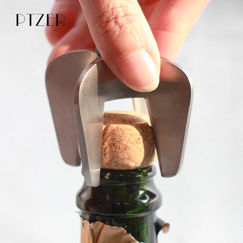 PTZER 香檳和閃閃發光的開瓶器,不銹鋼