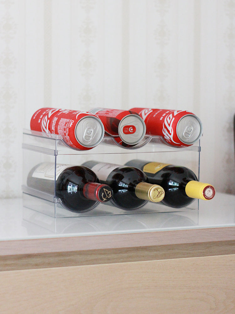 PTZER Assemble Wine Bottle Rack Organiser - Transparent and Firm for Multiple Bottles