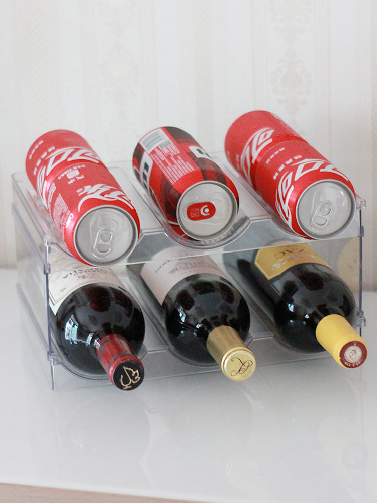 PTZER Assemble Wine Bottle Rack Organiser - Transparent and Firm for Multiple Bottles
