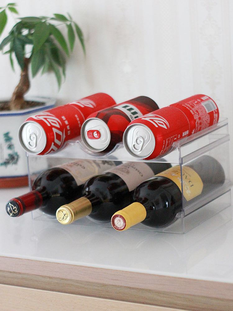 PTZER Assemble Wine Bottle Rack Organiser - Transparent and Firm for Multiple Bottles