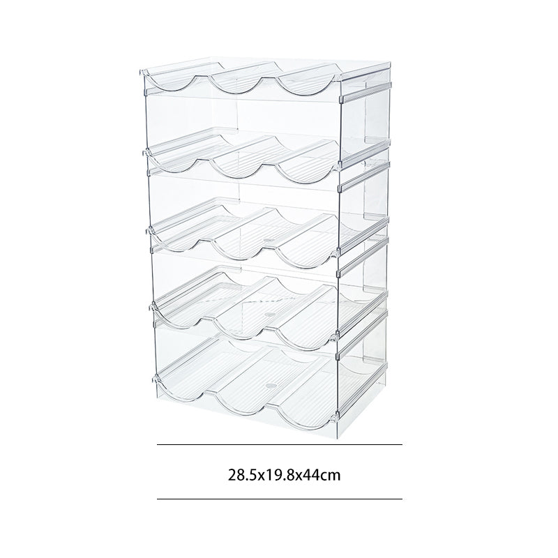 PTZER Assemble Wine Bottle Rack Organiser - Transparent and Firm for Multiple Bottles