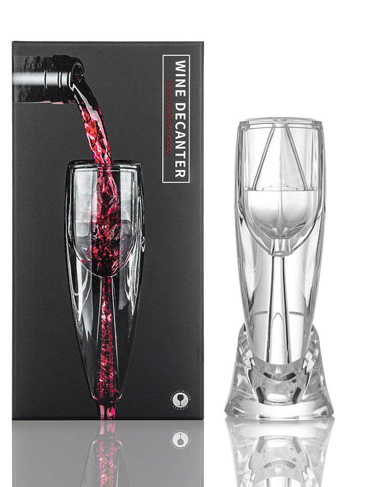 PTZER 葡萄酒起泡器套裝,帶淨化器過濾器,帶旅行袋和底座
