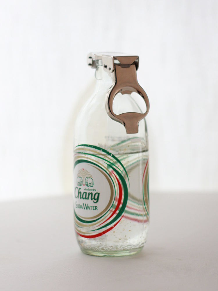 PTZER氣泡水啤酒蘇打水開瓶器密封器二合一,銀色(Soda Water and Beer Stopper)