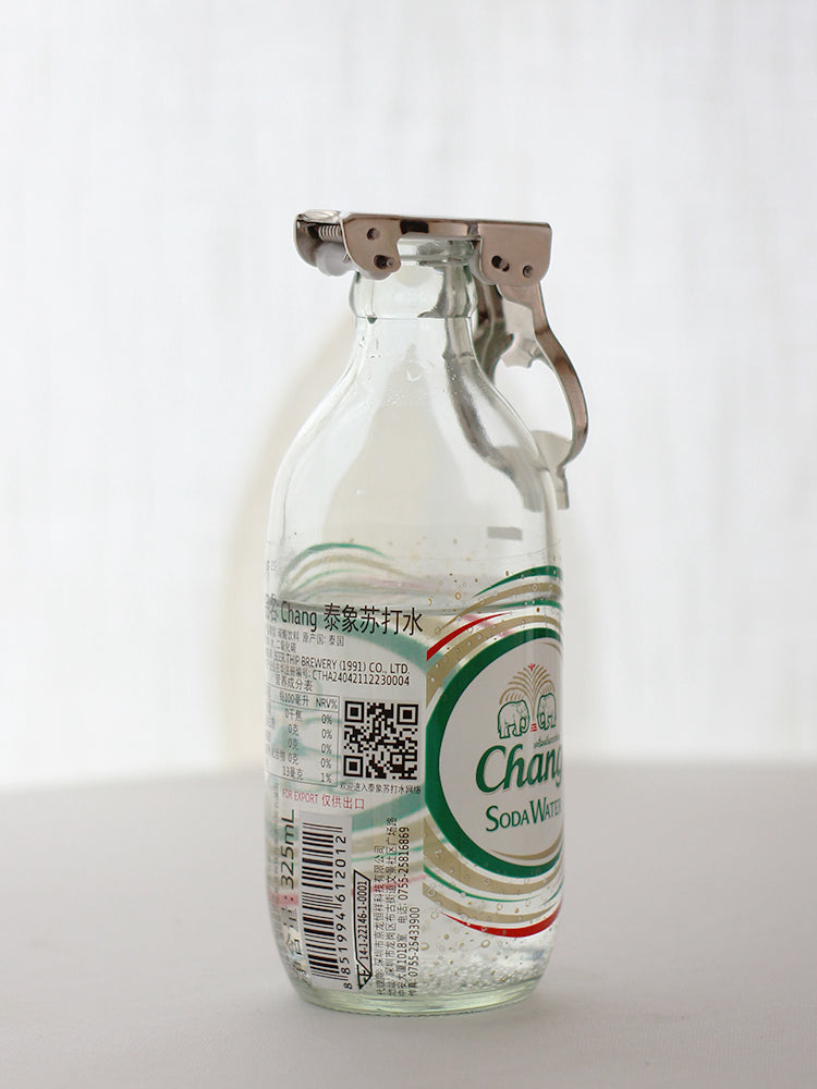 PTZER氣泡水啤酒蘇打水開瓶器密封器二合一,銀色(Soda Water and Beer Stopper)