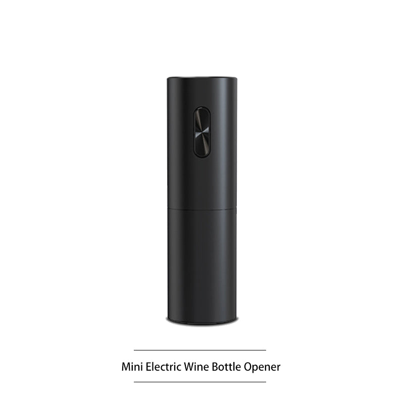 PTZER Electric Wine Bottle Opener, Mini Type, Black,  Battery Version