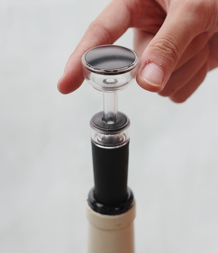 PTZER Easy Style Vacuum Wine Bottle Stopper, 2 Pack