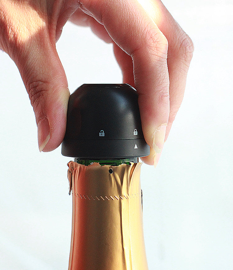 PTZER 香檳密封塞起泡酒保鮮保存密封塞子帶鎖設計 (Champagne & Sparkling Stopper with Locker)