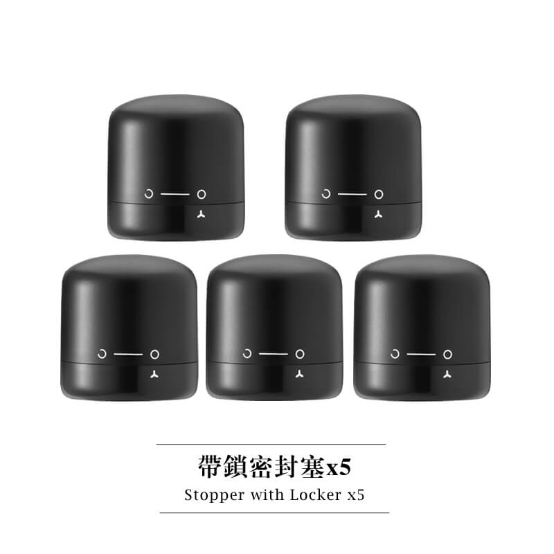 PTZER 帶儲物櫃的香檳瓶塞閃閃發光的封口機