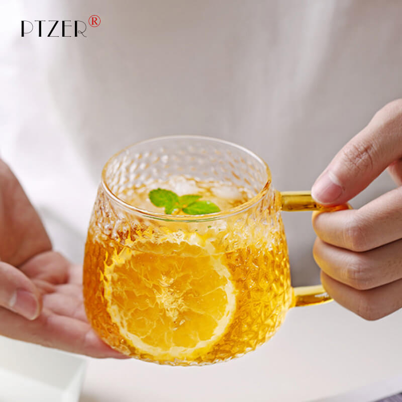 PTZER Water Wave Surface Glass for Afternoon Tea