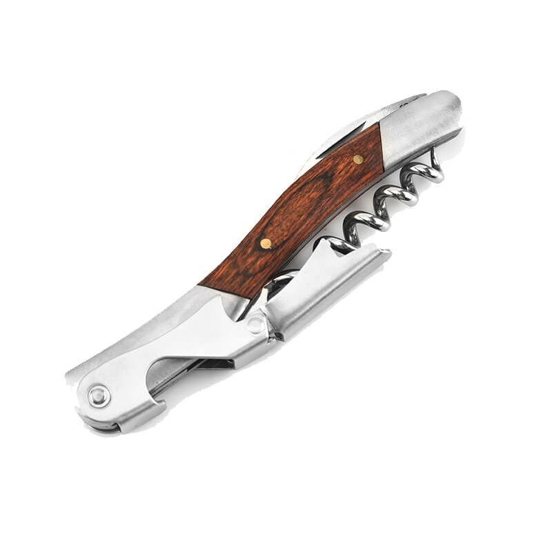 PTZER Waiters Friend Corkscrew Wine Bottle Opener in Wood, 8 different types