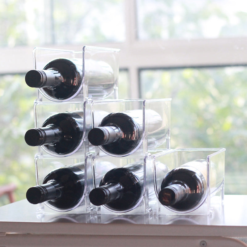 PTZER 可堆疊單酒瓶架整理器 - 包裝內有兩個單架