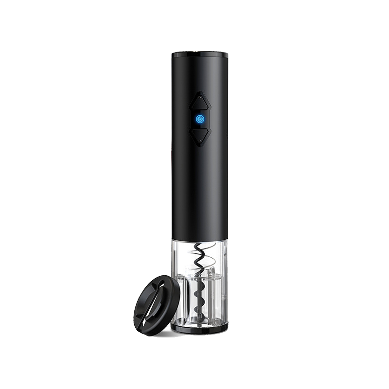 PTZER Electric Wine Bottle Opener Attached with Foil Cutter, Battery Version