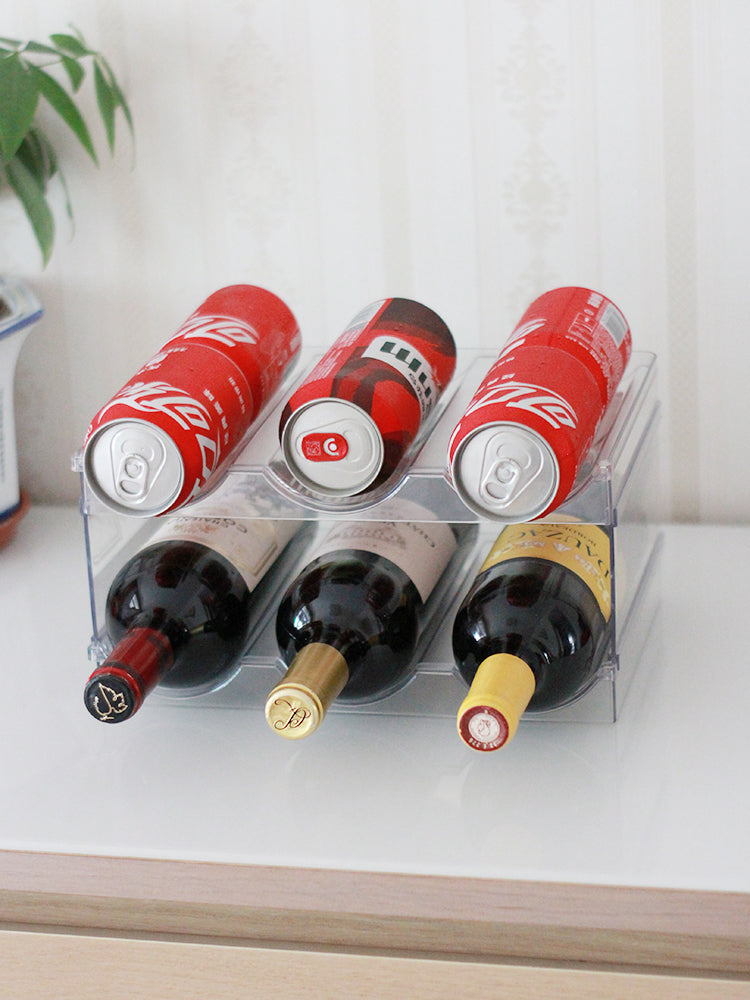 PTZER Assemble Wine Bottle Rack Organiser - Transparent and Firm for Multiple Bottles