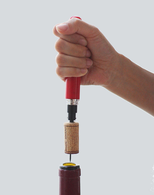 PTZER 酒用氣壓泵軟木瓶開瓶器帶箔切割器，三種顏色可選
