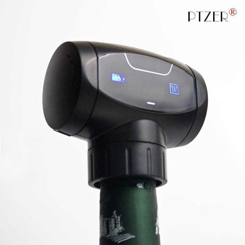 PTZER Wine Automatic Electric Vacuum Bottle Stopper and Saver, ABS & Silicon