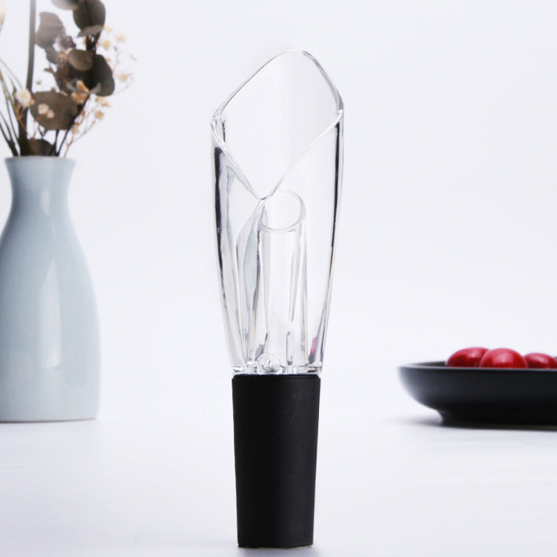 PTZER Wine Aerating Decanter in Tulip Shape, Clear and Portable