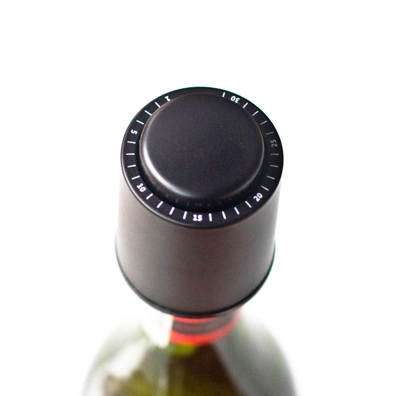 PTZER Wine Vacuum Bottle Stopper with Date Set, ABS & Stainless Steel