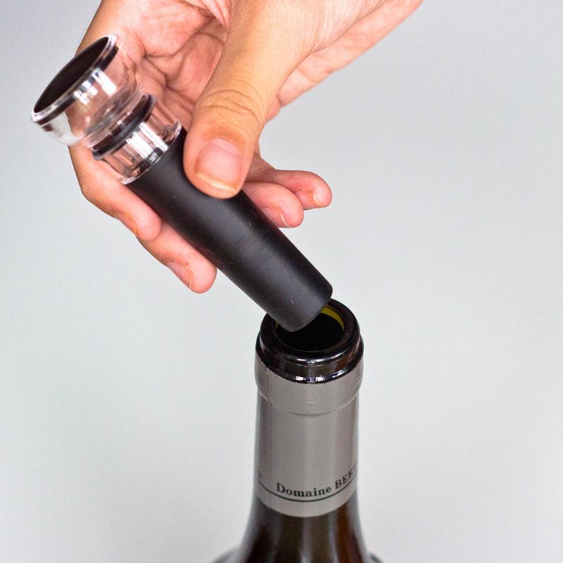 PTZER Easy Style Vacuum Wine Bottle Stopper, 2 Pack