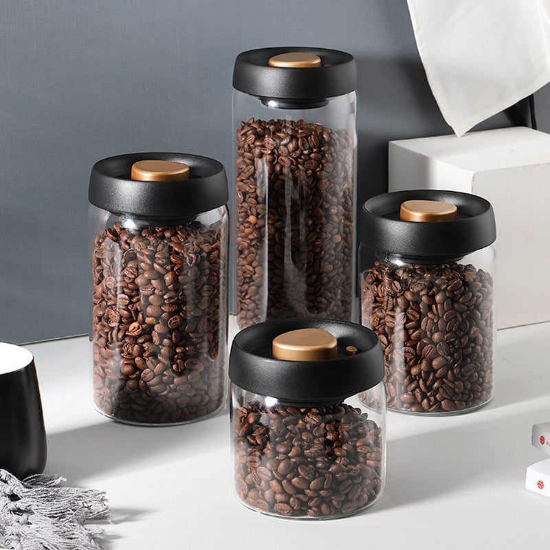 PTZER Vacuum Coffee Canister Container for Cafe Beans