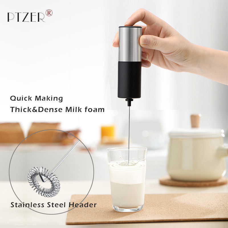 PTZER Milk Frothers & Steamers, ABS and Stainless Steel Type